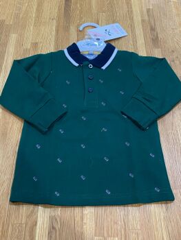 CLEARANCE PRICE Boys Nel Blue Long Sleeve Polo 1108 - Age 18 months