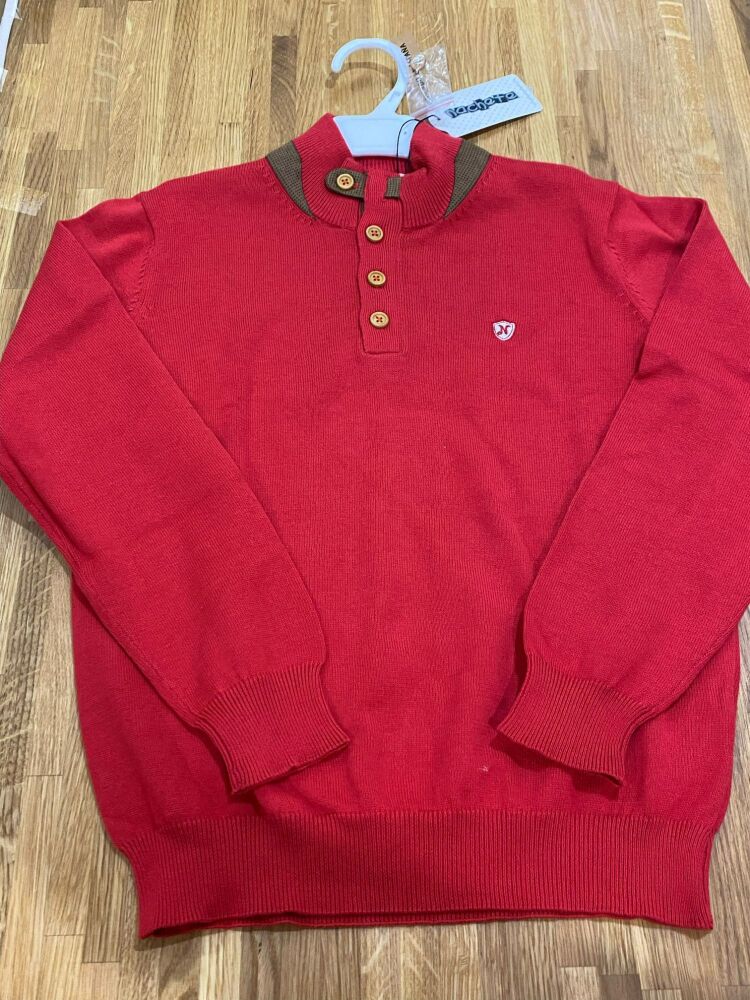 CLEARANCE PRICE Boys Nachete Red Sweater - Age 12 years