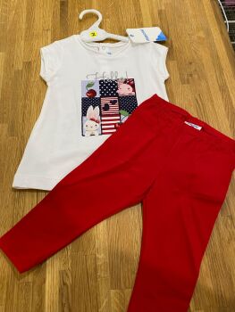 CLEARANCE PRICE Girls Mayoral Leggings Set 1714 - Age 12 months