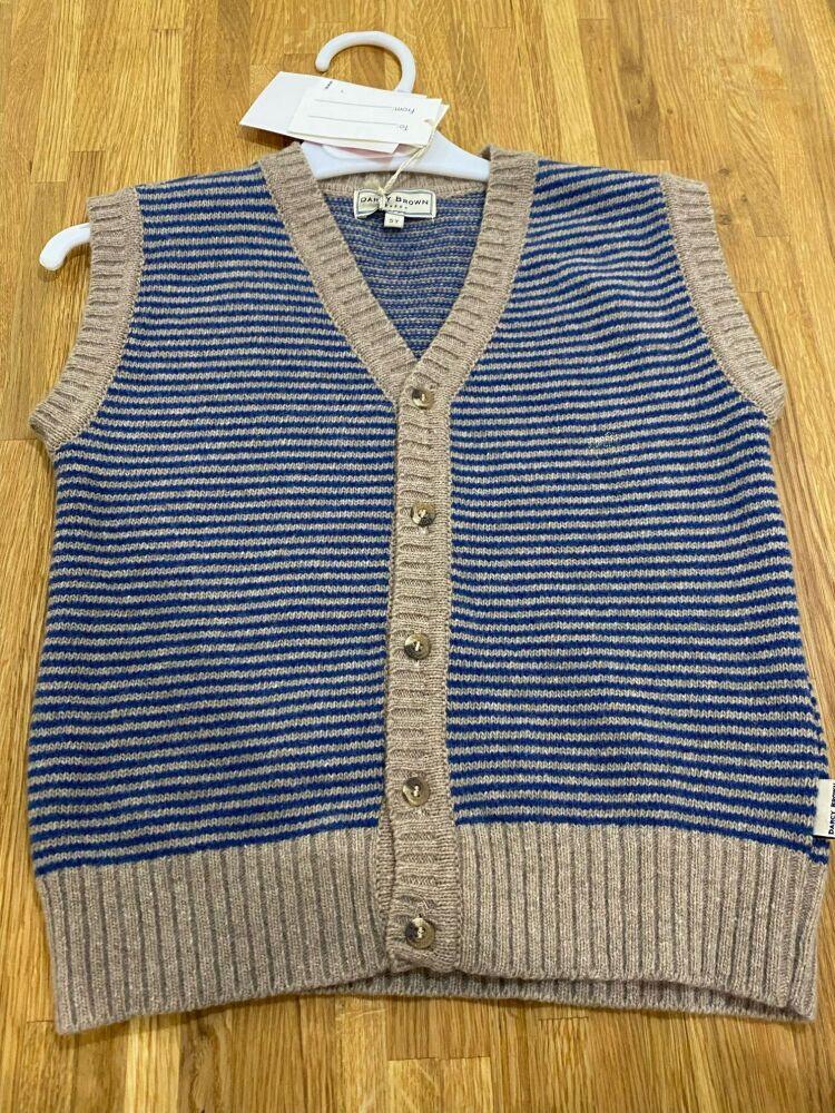 CLEARANCE PRICE Boys Darcy Brown Cardigan - Age 5 years