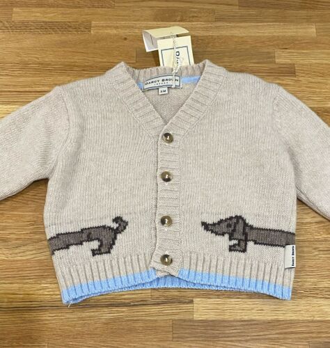 CLEARANCE PRICE Boys Darcy Brown Cardigan
