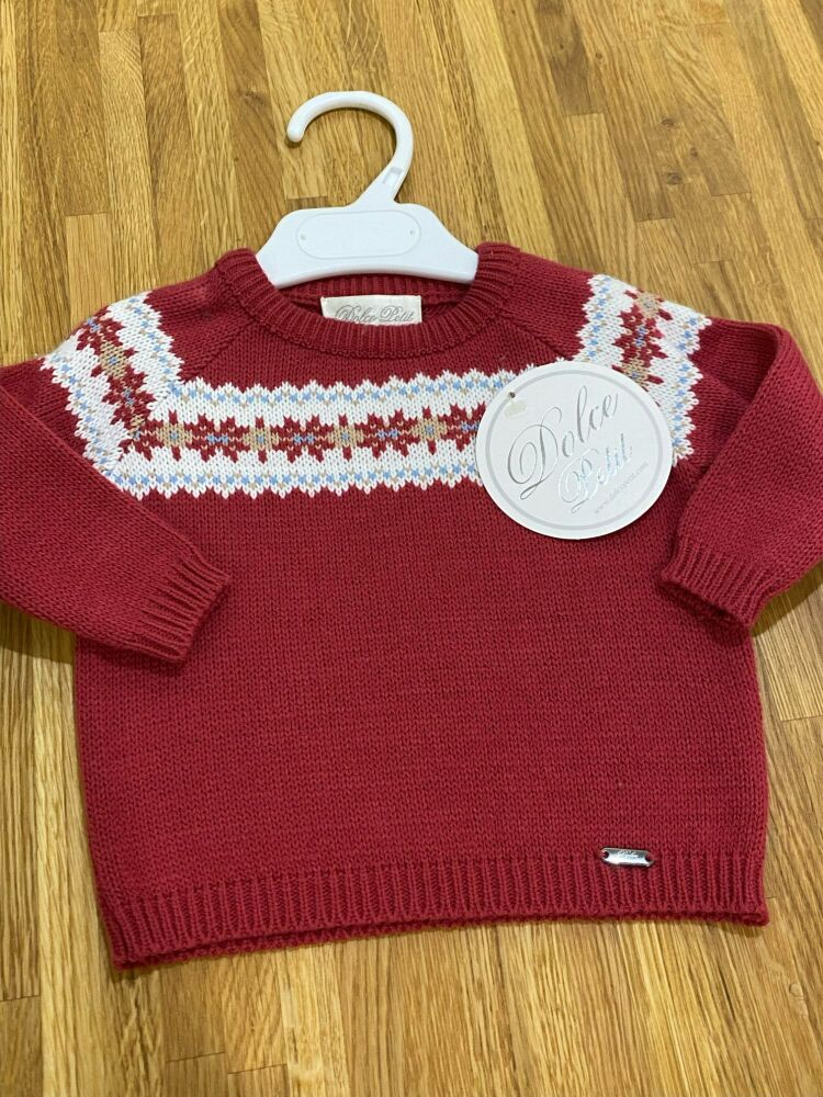 CLEARANCE PRICE Boys Dolce Petit Sweater 2109 Age 3 months
