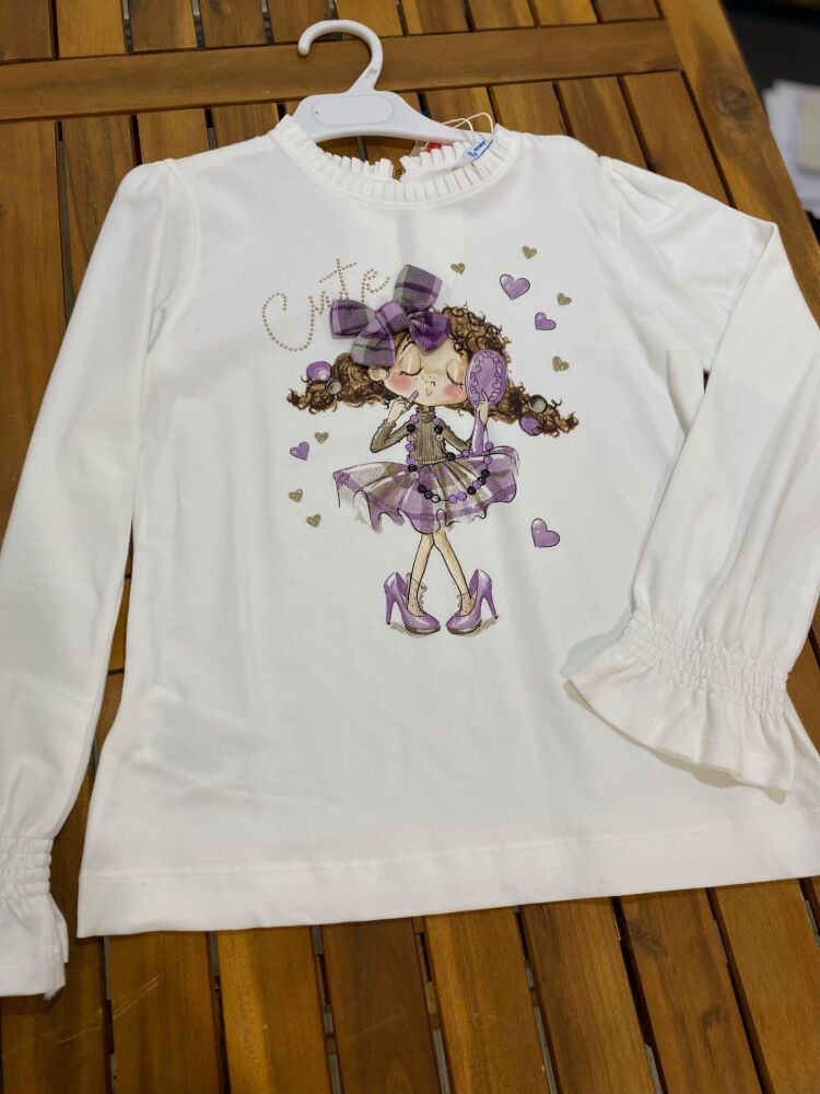 CLEARANCE PRICE Girls Mayoral Long Sleeve Top Age 9 years
