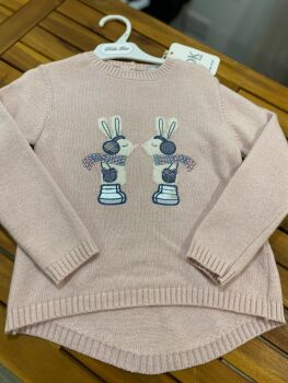 CLEARANCE PRICE Girls Dr Kid Pink Sweater DK252 Age 6 years