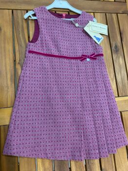 CLEARANCE PRICE Girls Darcy Brown Pinafore Dress Age 2 years