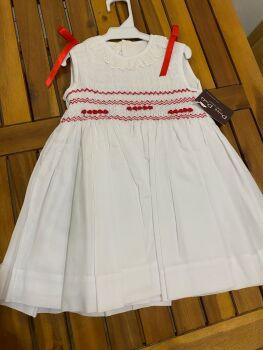 CLEARANCE PRICE Girls Spanish Hand Smocked Dress Age 18 months