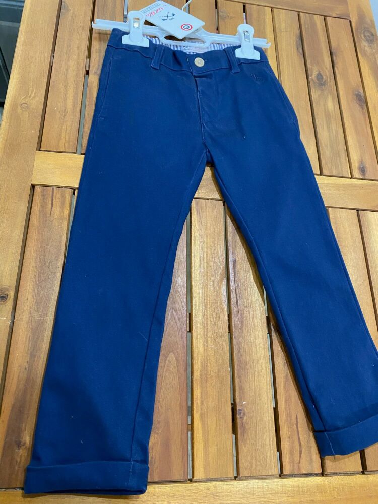 CLEARANCE PRICE Boys Nel Blue Navy Trousers Age 30 months