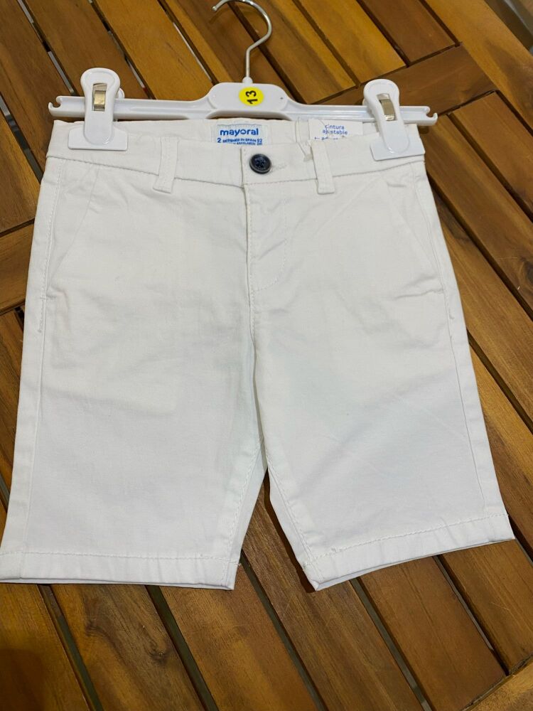 CLEARANCE PRICE Boys Mayoral White Shorts