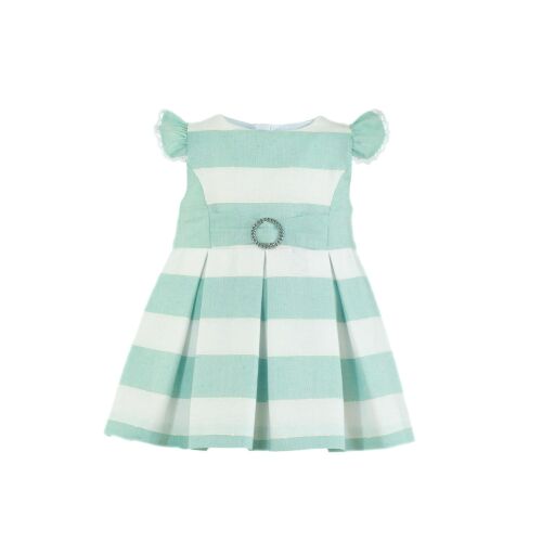PRE ORDER SS24 Girls Miranda Aqua Green Dress 138
