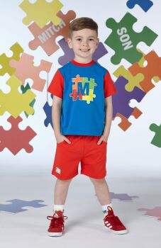 SS24 Boys Mitch & Son Vernon T Shirt and Shorts Set MS24205