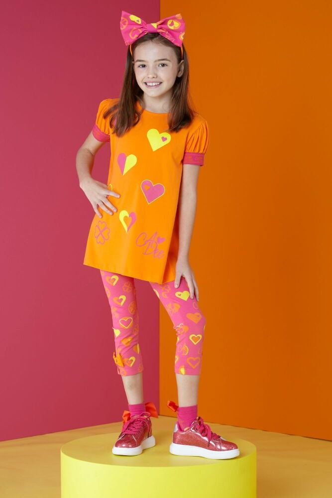 PRE ORDER SS24 Girls ADee Moana Top and Leggings Set S242512