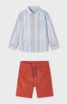 SS24 Boys Mayoral Shirt and Shorts Set 3123 3269