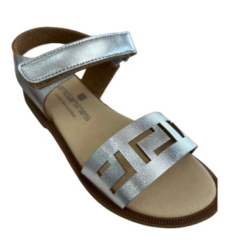 Girls Andanines Silver Leather Sandals 201522