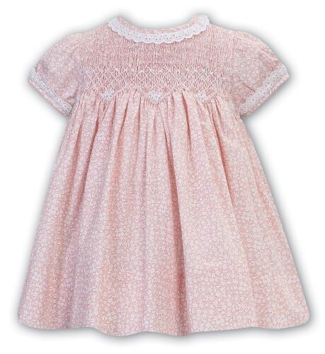 SS24 Girls Sarah Louise Dress 013302 Peach