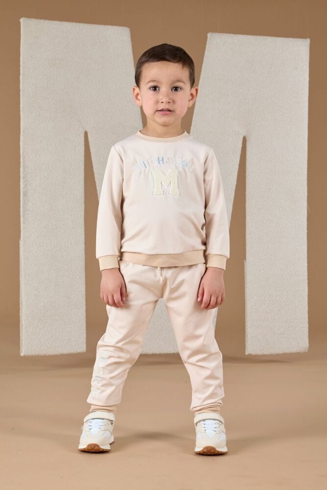 PRE ORDER AW24/25 Boys Mitch & Son Addy Tracksuit MS24407 - Beige