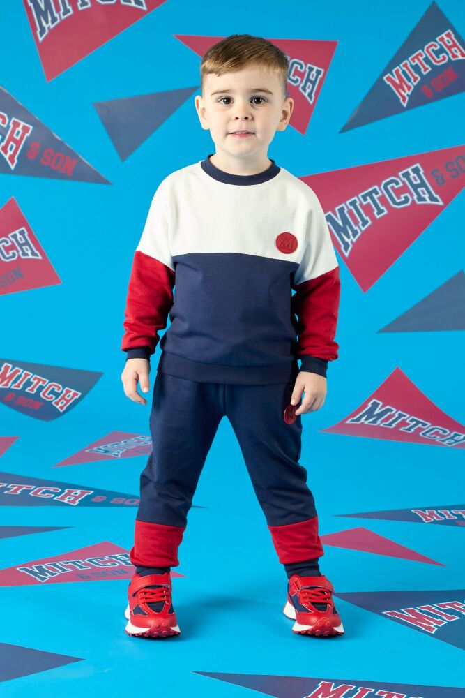 PRE ORDER AW24/25 Boys Mitch & Son Bobby Tracksuit MS24506 - Navy