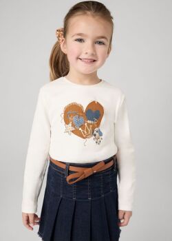 PRE ORDER AW24/25 Girls Mayoral Top and Skirt Set 4069 4906