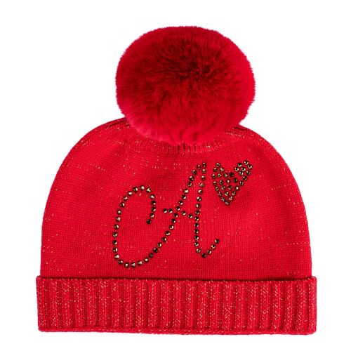 PRE ORDER AW24/25 Girls ADee Rani Pom Pom Hat W242918 Red