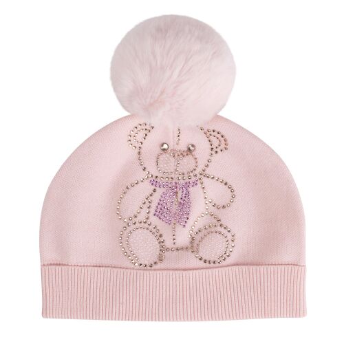 PRE ORDER AW24/25 Girls ADee Sabrina Pom Pom Hat W243925 Pink