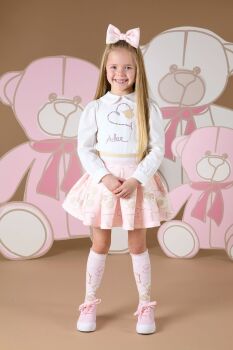 Girls ADee Star Top and Skirt Set W243512 Pink