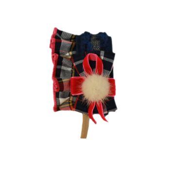 PRE ORDER AW24/25 Girls Miranda Navy and Red Headpiece 251