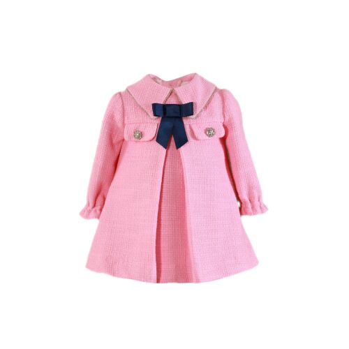 PRE ORDER AW24/25 Girls Miranda Pink and Navy Dress 127