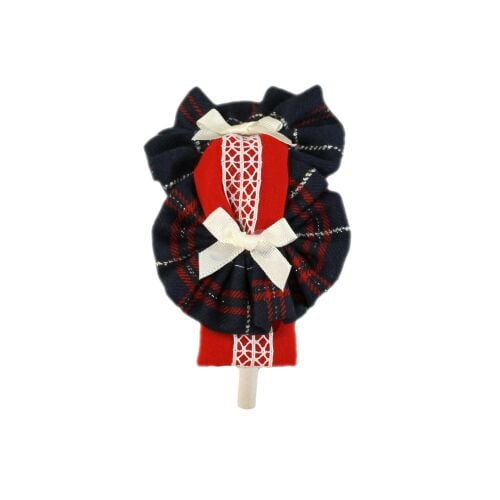 PRE ORDER AW24/25 Girls Miranda Tartan Headpiece 229 Navy