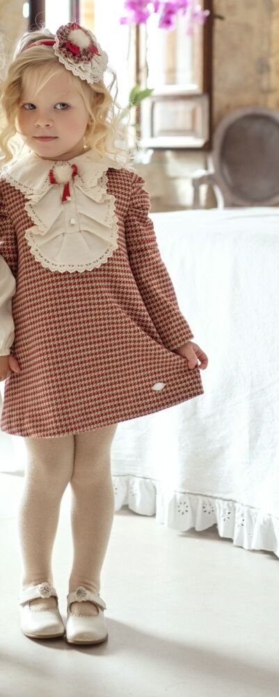 PRE ORDER AW24/25 Girls Miranda Red and Cream Dress 247