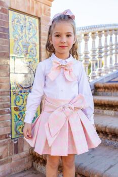 Girls Naxos Pink and Gold Skirt Set 7446 7461