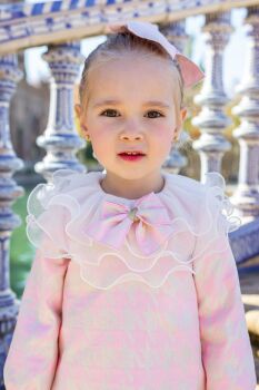 Girls Naxos Pink and Gold Dress and Pants 7413