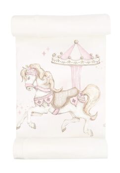 Girls Jamiks Pink Carousel Blanket