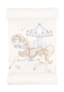 Boys Jamiks Blue Carousel Blanket