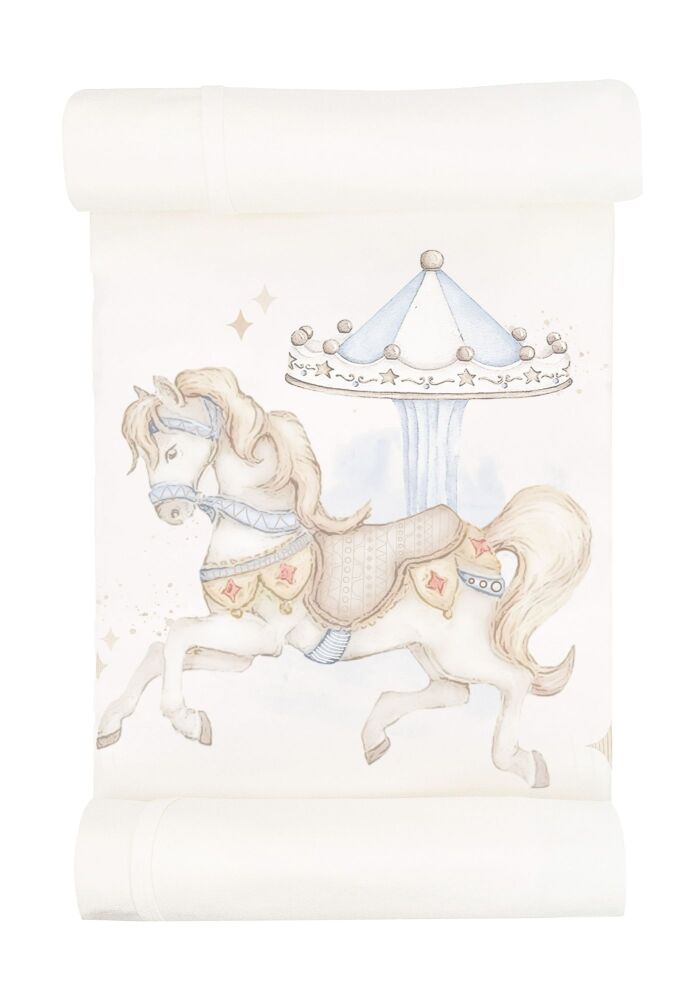 Boys Jamiks Blue Carousel Blanket