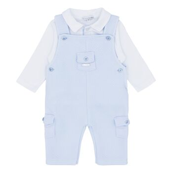 Boys Blues Baby Dungaree Set BB1633