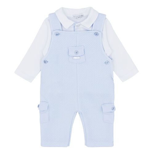 Boys Blues Baby Dungaree Set BB1633