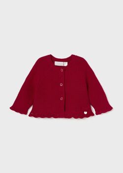 Girls Mayoral Cardigan 2301 Red 20