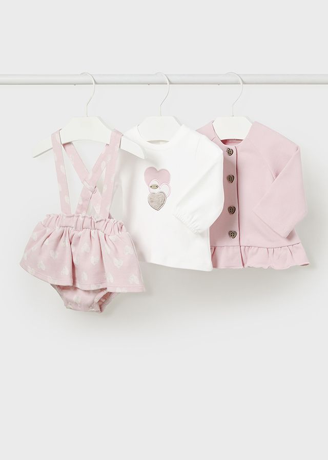 Girls Mayoral 3 Piece Set 2892 Baby Rose 66