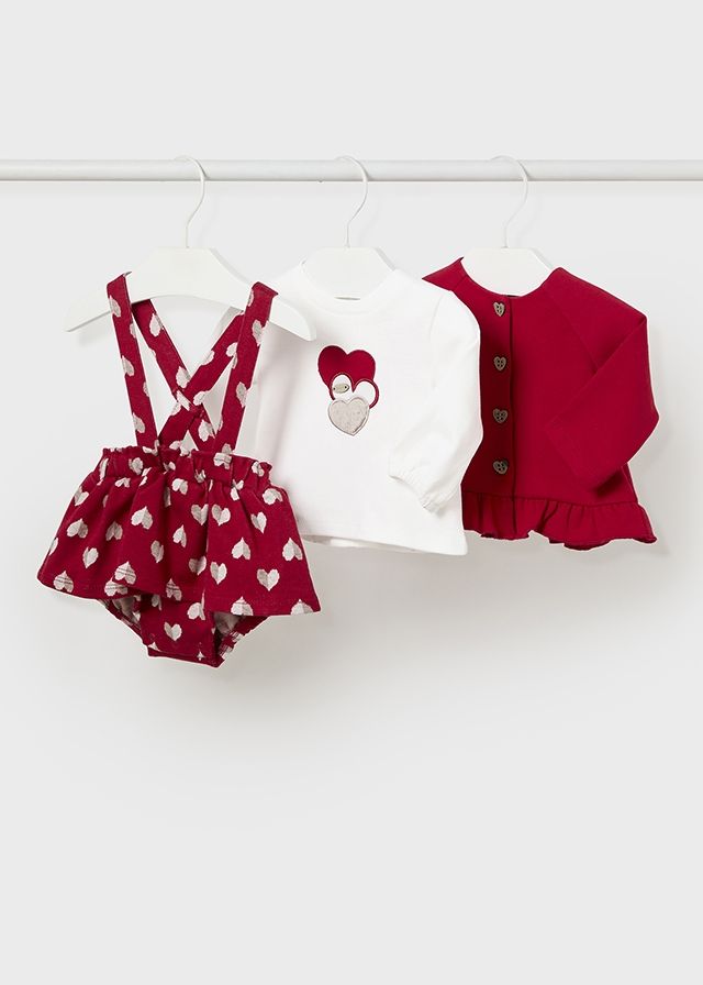 Girls Mayoral 3 Piece Set 2892 Red 67