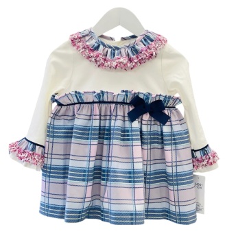 Girls Basmarti Blue and Lilac Dress 24941