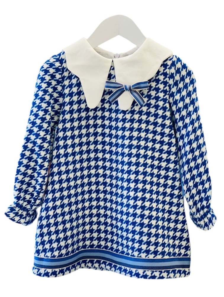 Girls Basmarti Roya Blue and White Dress 24930