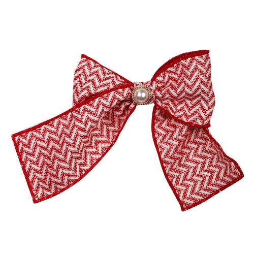 Girls Naxos Red and White Hair Clip L5