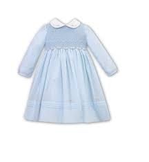 Girls Sarah Louise Heritage Collection Dress C7501 Blue