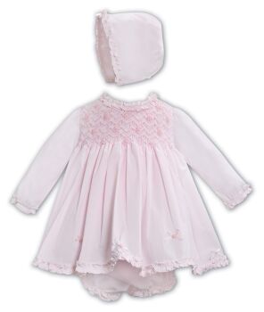 Girls Sarah Louise Dress and Pants 013347 Pink