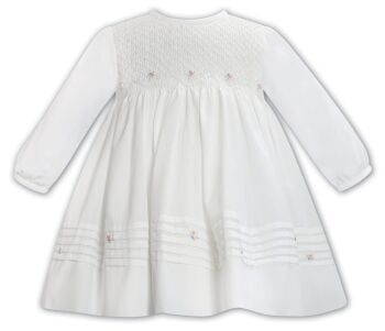 Girls Sarah Louise Dress 013371 Ivory