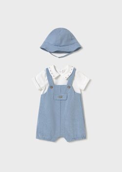 PRE ORDER SS25 Boys Mayoral Romper and Hat 1605 Riviera 48