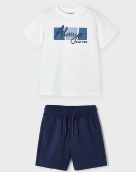 PRE ORDER SS25 Boys Mayoral T Shirt and Shorts Set 3025 611 (81)