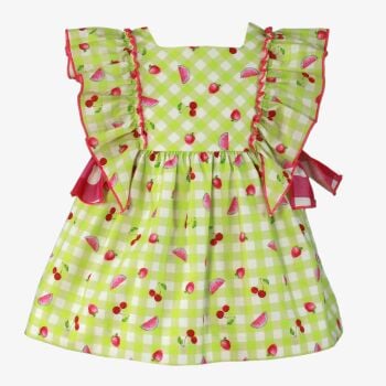 PRE ORDER SS25 Girls Miranda Strawberry and Lime Dress 502