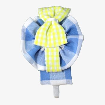 SS25 Girls Miranda Blue Gingham Headpiece 622D