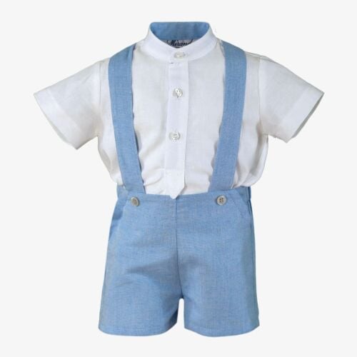 PRE ORDER SS25 Boys Miranda Blue and White Set 132