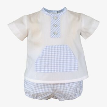 SS25 Boys Miranda Blue and White Set 22